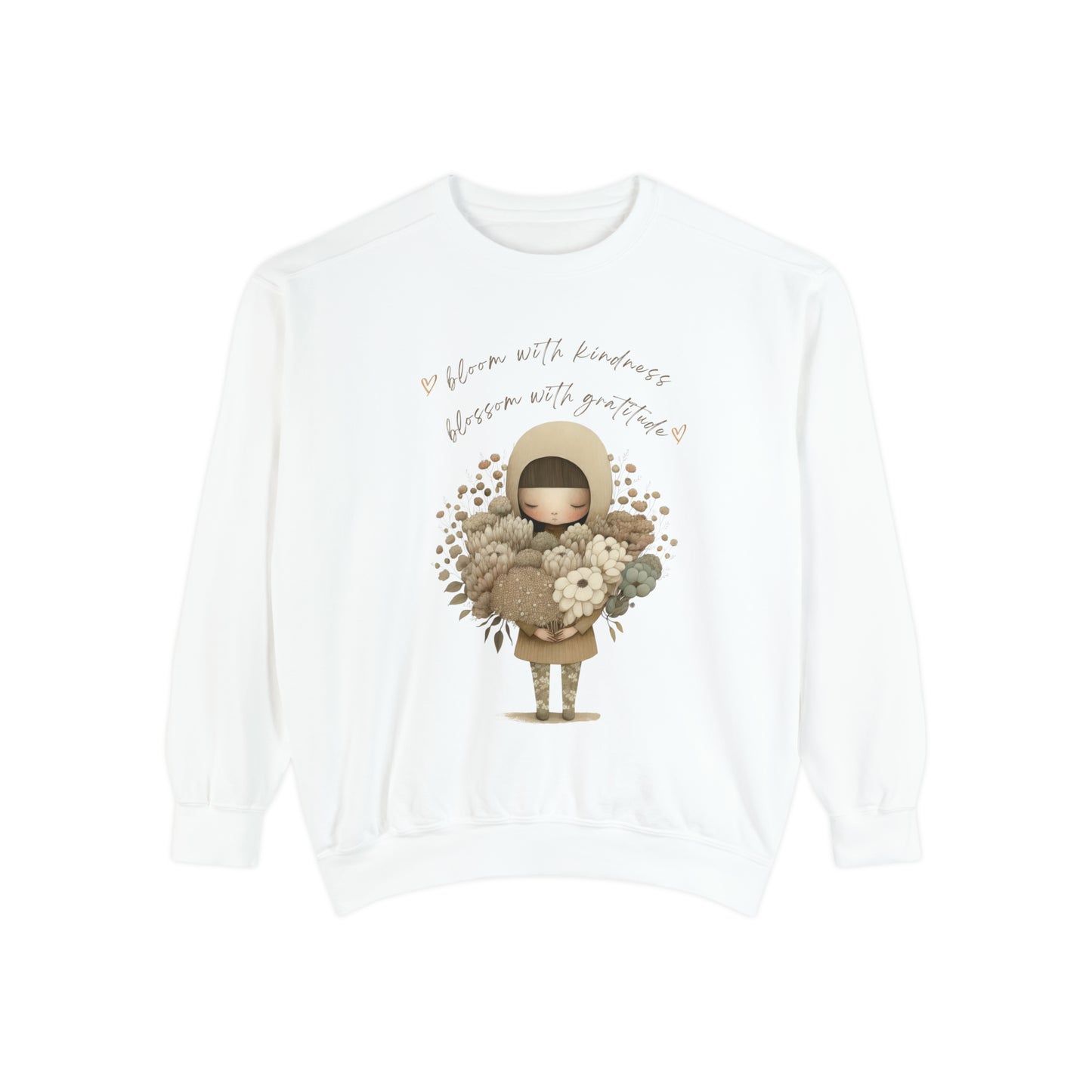 Kindness & Gratitude - Unisex Garment-Dyed Sweatshirt
