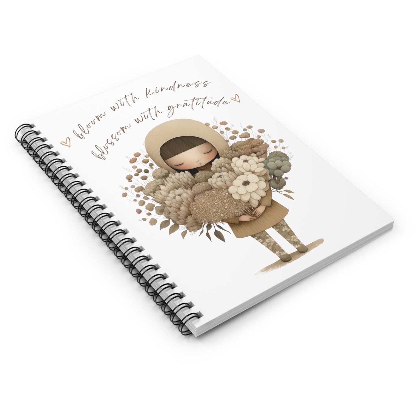 Kindness & Gratitude - Spiral Notebook