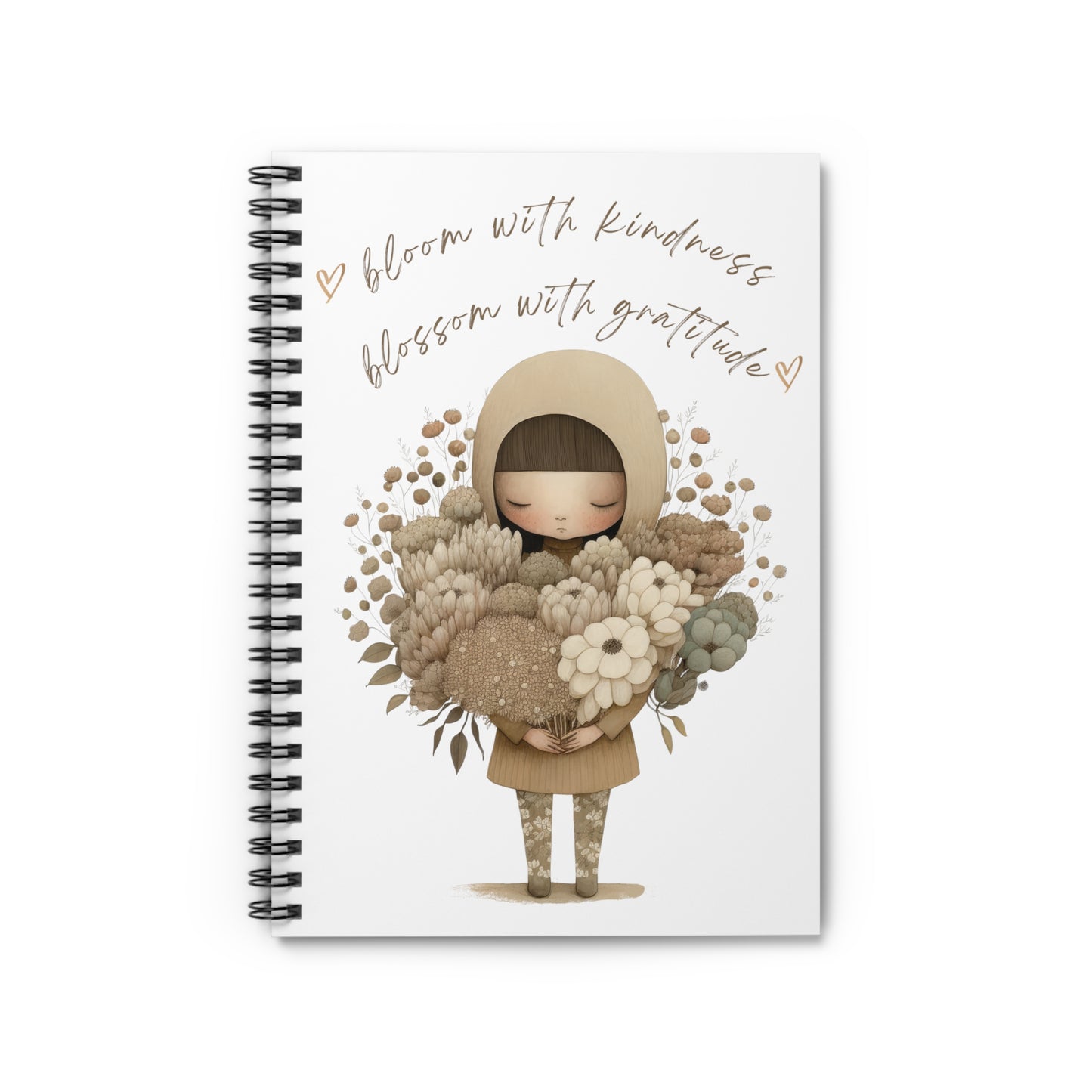 Kindness & Gratitude - Spiral Notebook